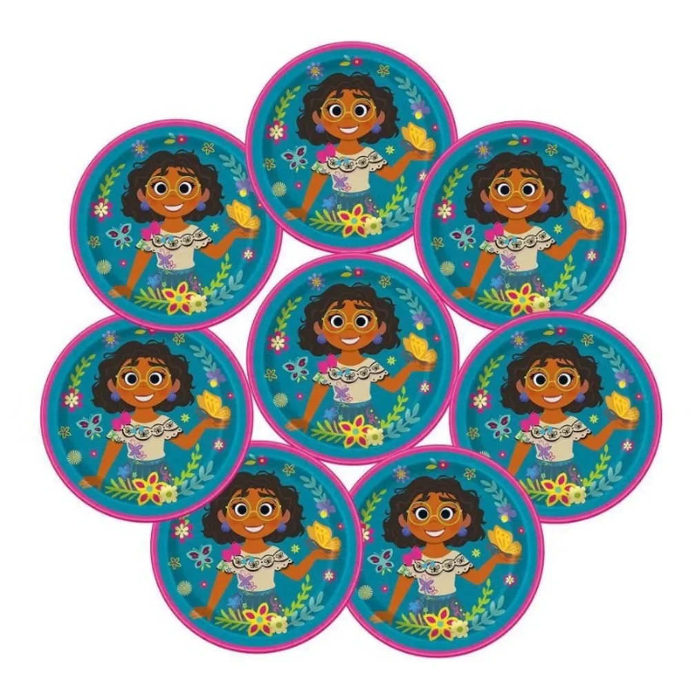 🩶5/$30 Disney’s Encanto Cake Snack Small Party Plates Set of Two 8 Pack NEW